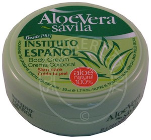 Instituto Espanol Crema Corporal Aloe Vera bodycrème uit Spanje in een handige en compacte kleine verpakking