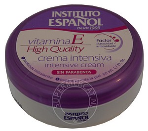 Handig voor onderweg, Instituto Espanol Crema Intensiva Vitamina E crème in een compact potje