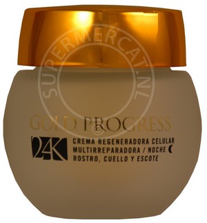 Deliplus 24K Gold Progress Crema Regeneradora Celular de Noche nachtcrème is een speciaal crème uit Spanje