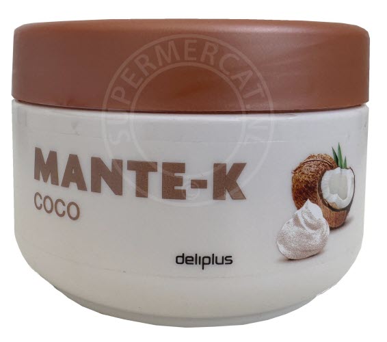 Deze speciale Deliplus Mante-K Coco body butter wordt geleverd in een handzame pot met een speciale deksel voor maximaal gemak