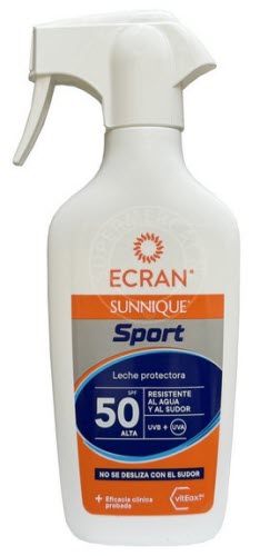 Ecran Sunnique Sport Leche Protectora SPF50 is speciaal ontwikkeld om te gebruiken tijdens het sporten en andere activiteiten