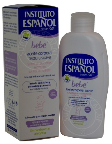 Ervaar het verzorgende effect van Instituto Espanol Bebe Aceite Corporal baby oil / olie uit Spanje