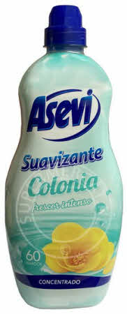Asevi Suavizante Colonia Frescor Intenso wordt geleverd in een speciale flacon en is erg zuinig qua gebruik dankzij de geconcentreerde formule