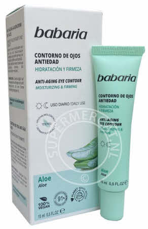 Babaria Contorno de Ojos Aloe Vera is een speciale oogcreme voor verzorging van de huid rond de ogen