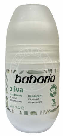 Babaria Deodorant Roll-On Aceite de Olivia met olijfolie zorgt voor een effectieve en langdurige bescherming