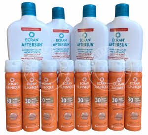 Dit Ecran Aftersun Family Pack is erg handig voor op vakantie en biedt optimale bescherming en zorg voor de huid