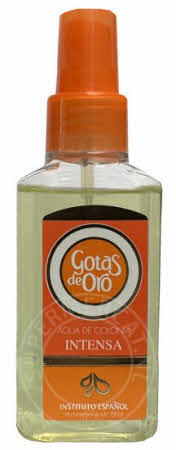 Gotas de Oro Agua de Colonia Intensa in een speciale mini flacon met een verstuiver