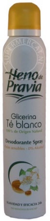 Heno de Pravia Glicerina Té Blanco Desodorante Spray (deodorant spray)