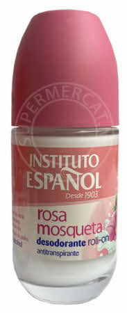 Instituto Espanol Desodorante Roll-On Rosa Mosqueta met rozenbottel zorgt voor bescherming en is verzorgend tegelijk