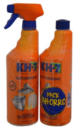 Pak extra voordeel en bestel deze speciale KH-7 Quitagrasas set (Spray 750ml en navulling 750ml) en ontdek de Spaanse kracht tegen vet