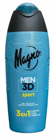 Magno Gel de Ducha Men 3D Sport is een enerverende en vooral echte Spaanse douchegel met een frisse geur