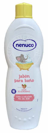Nenuco Bano Hidratante con Leche de Almendras vloeibare zeep voor bad en douche te gebruiken