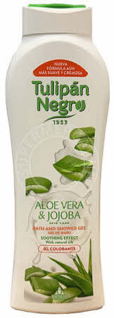 Tulipan Negro Gel Bano Y Ducha Aloe vera y Jojoba is samengesteld met natuurlijke olieën en jojoba