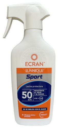 Ecran Sunnique Sport Leche Protectora SPF50 is a protective sunscreen