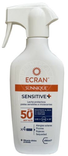 Ecran Sun Lemonoil Sensitive 300ml SPF50+ Muy Alta sunscreen offers a very high protection and is suitable for a sensitive skin