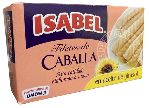 Isabel Filetes de Caballa en Aceite de Girasol Mackerel