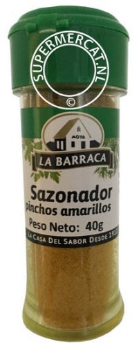 La Barraca Sazonador de Pinchos 40gr Amarillos Seasoning mix / Blend of Herbs