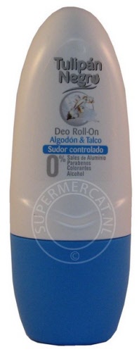 Tulipan Negro Deo Roll-On Deodorant Algodon y Talco provides a long lasting protection and has a soft Spanish scent