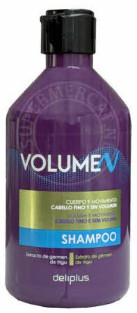 Deliplus Volume Shampoo 400ml- Cabello Fino y Sin Volumen