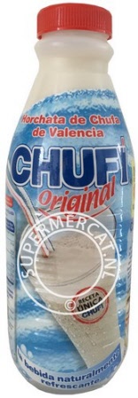 Chufi Horchata de Chufa from Spain, serve cold and enjoy