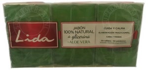 This special Lida Jabon Natural de Glicerina y Aloe Vera 3-pack Soap is now available from stock for an amazing price at Supermercat Spanish products