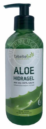 Tabaibaloe Hidragel Aloe Vera comes in a special bottle with a dispenser