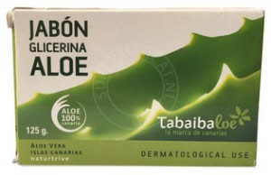 Tabaibaloe Jabon Glicerina Aloe soap comes in directly from the Canary Islands and is available from stock at Supermercat