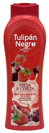 Tulipan Negro Gel Bano y Ducha Fresa y Cereza shower gel from Spain