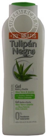 Tulipan Negro Gel Bano Y Ducha Aloe vera y Jojoba bath & shower gel does not contain parabens and supports good skin care